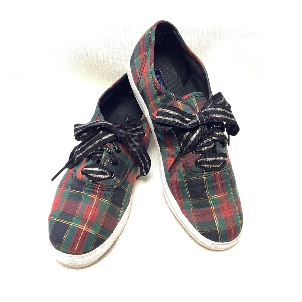 KEDS Vintage Kid’s Holiday Plaid Shoes